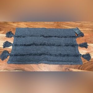 Restoration Hardware-GOA Tasseled pillow-grey-NWT